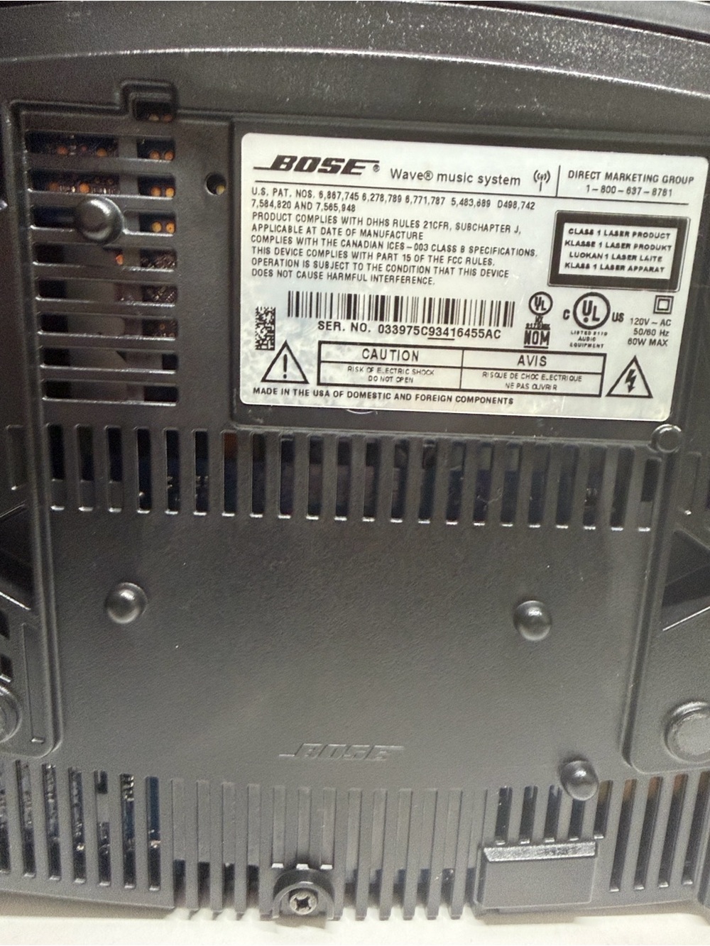 Bose Wave Music System Model  AWRCC1 In Black - Picture 14 of 17